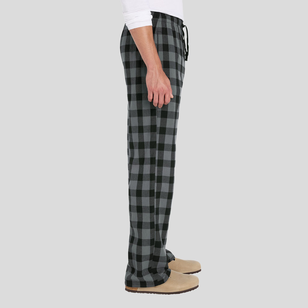 Flannel Pocket Pant | Grey/ Black Buffalo Check