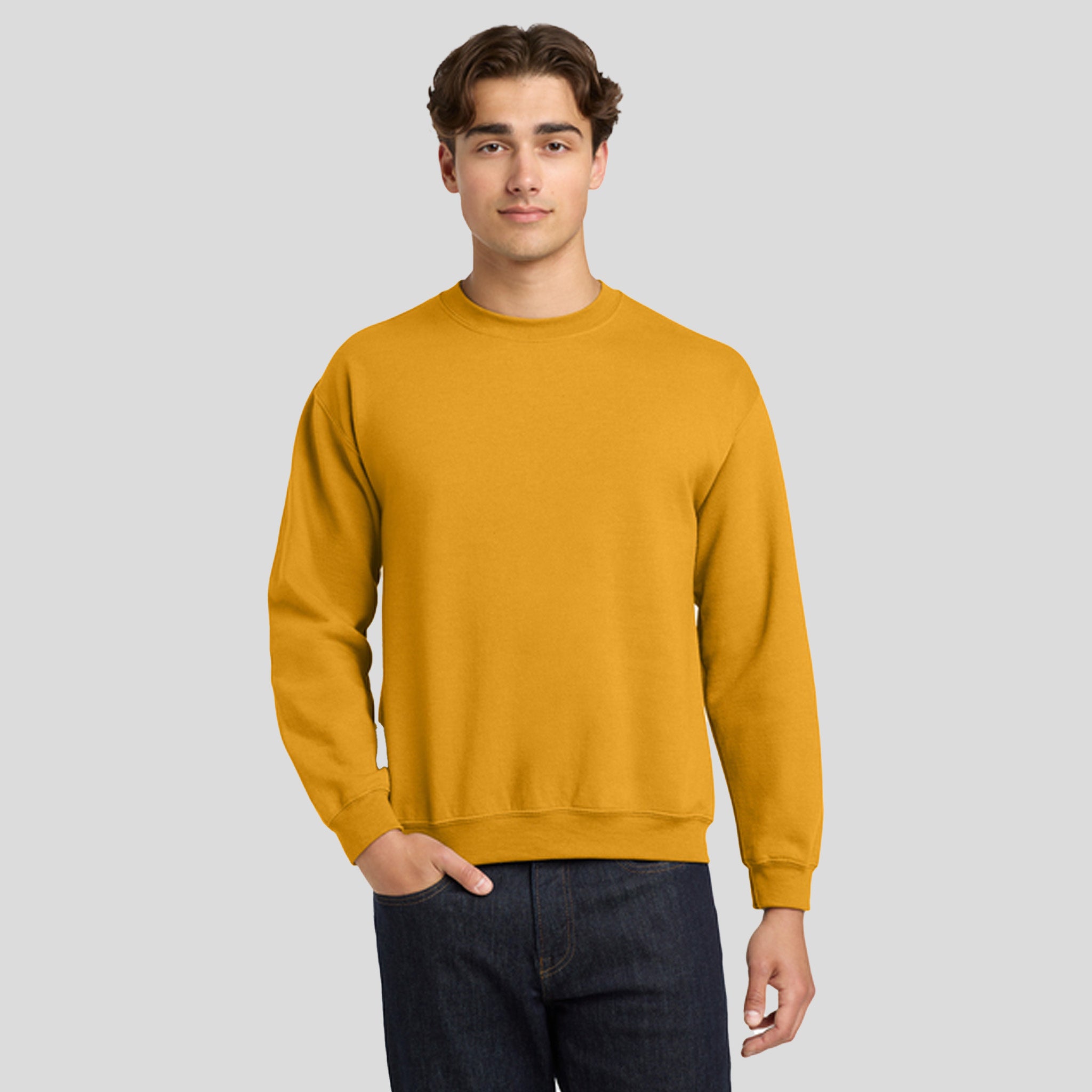 Heavy Blendβ’ Crewneck Sweatshirt | Gold