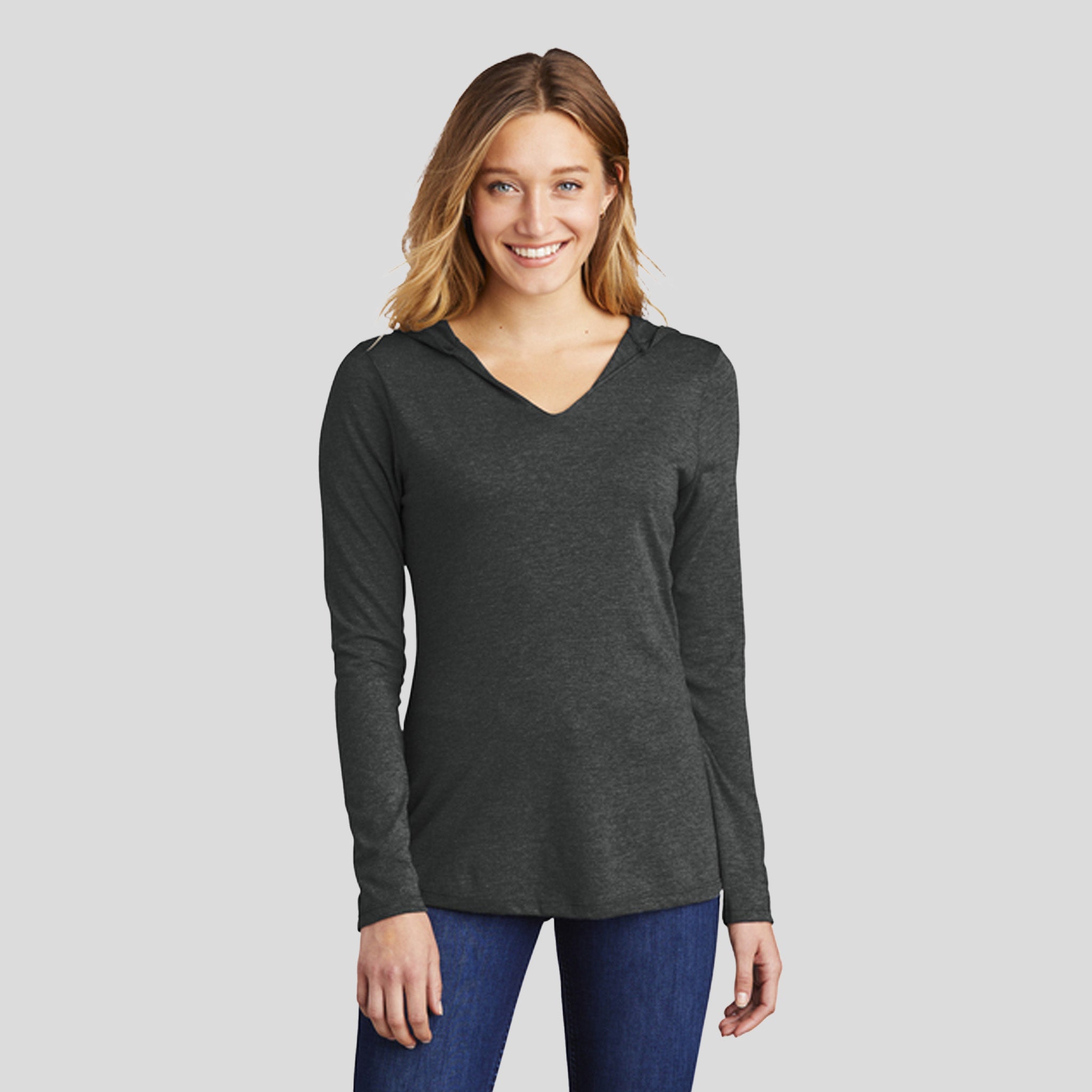 Womenโs Perfect Tri ยฎ Long Sleeve Hoodie | Black Frost