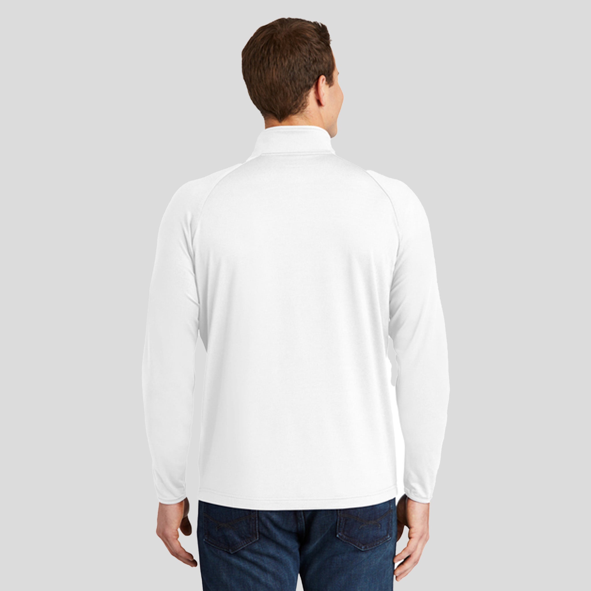 Sport-Wickยฎ Stretch 1/4-Zip Pullover | White