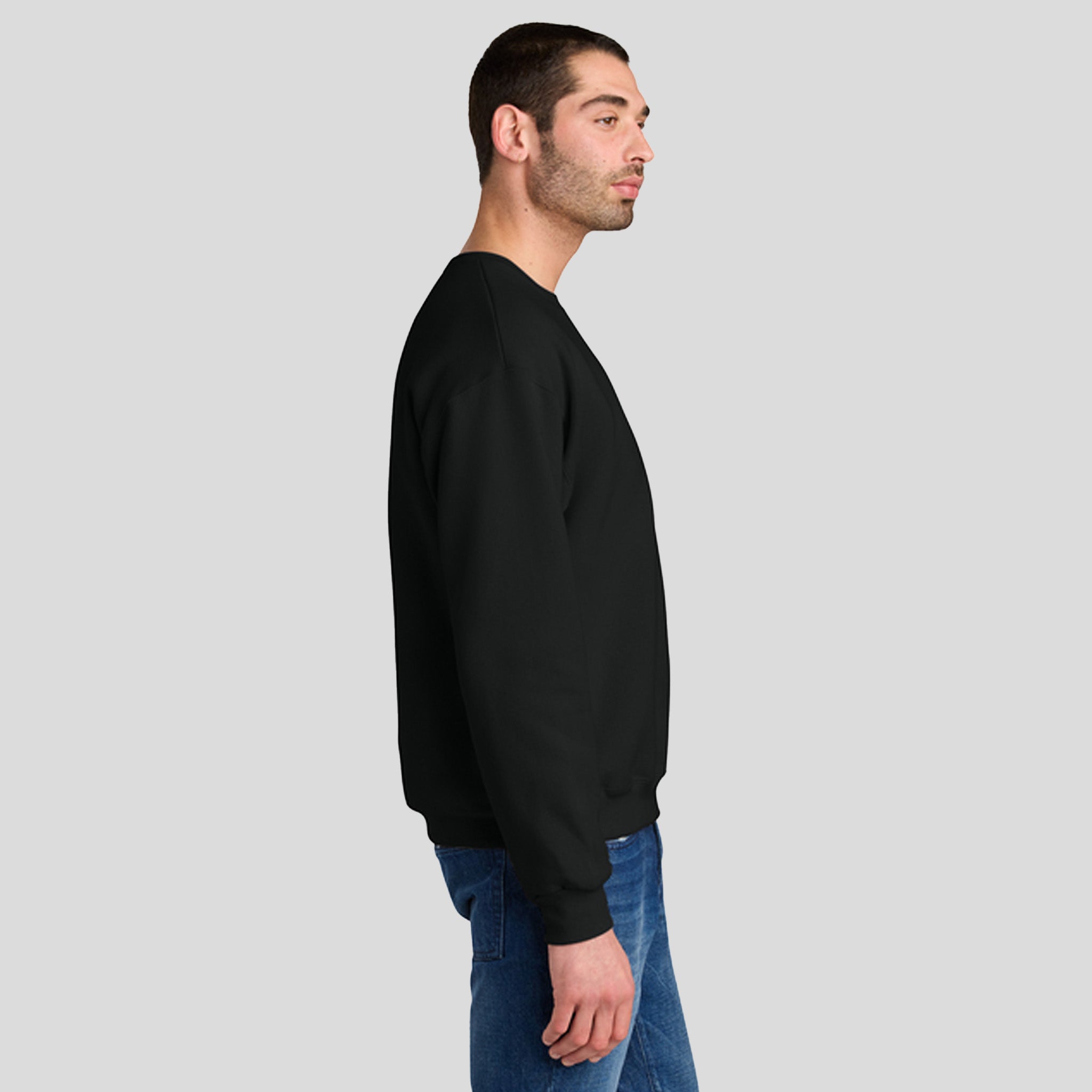 Rugged™ Unisex Crewneck Sweatshirt | Black Ink