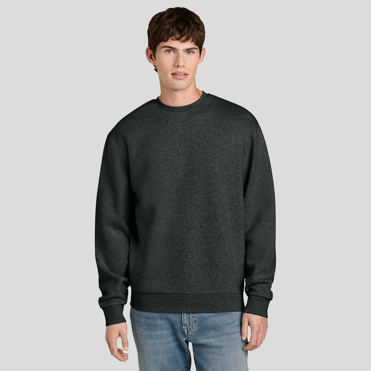 MelloFleece Crew Sweater | Heathered Charcoal