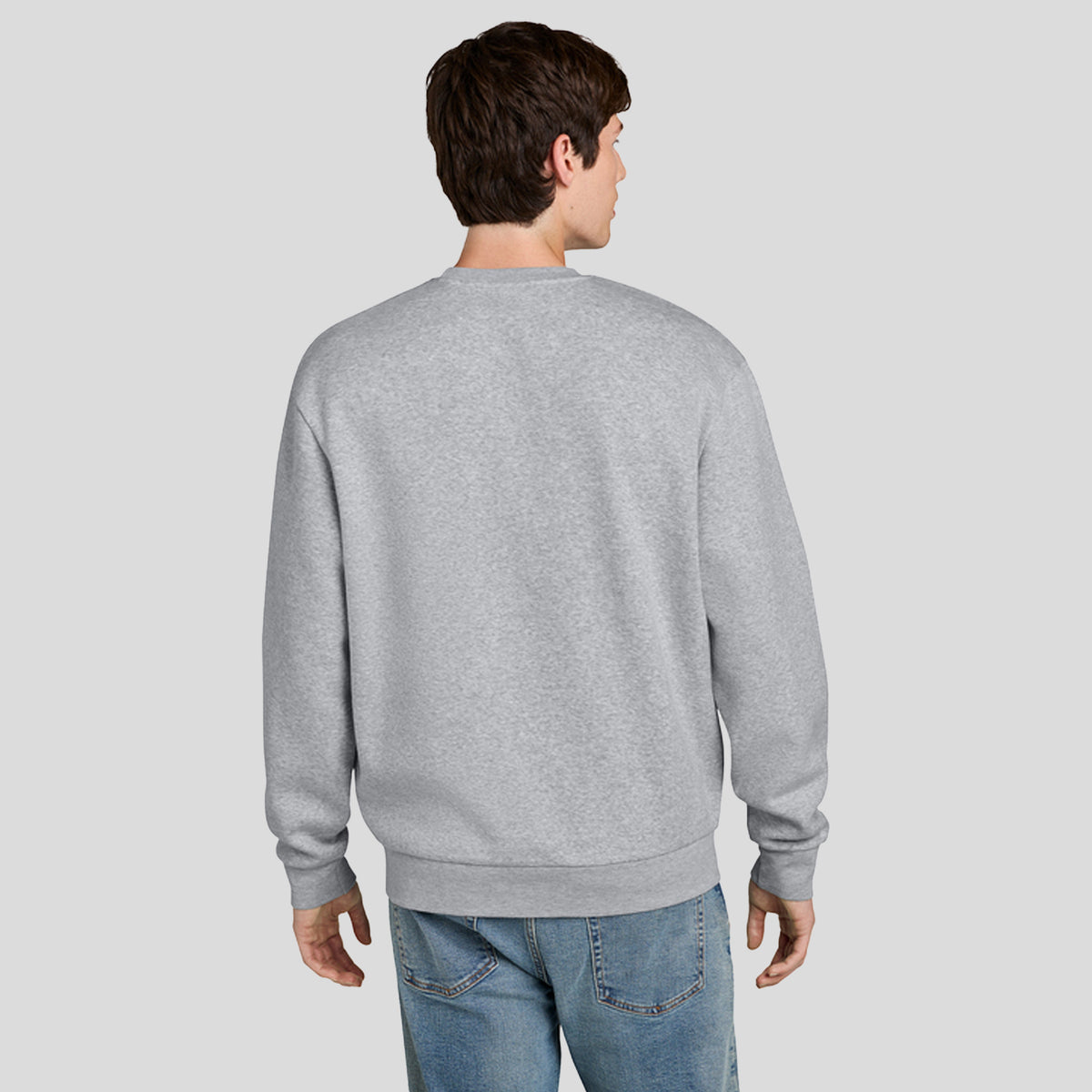 MelloFleece Crew Sweater | Light Heather Grey